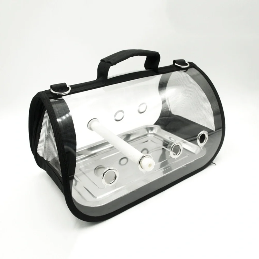 Final Sale Portable Bird Carrier Travel Cage Pet Mesh Folding Breathable Bag M - Picture 9 of 13